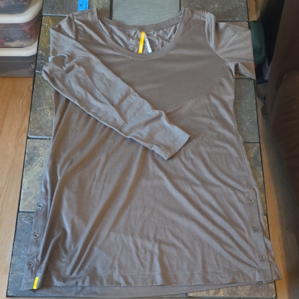 Lole Brown Long Sleeve Top